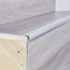 M-D Building Products 1-1/8 In. X 1-1/8 In. X 72 In. Polished Aluminum Stair Edging with Screw Nails Image 3