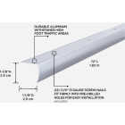 M-D Building Products 1-1/8 In. X 1-1/8 In. X 72 In. Polished Aluminum Stair Edging with Screw Nails Image 2