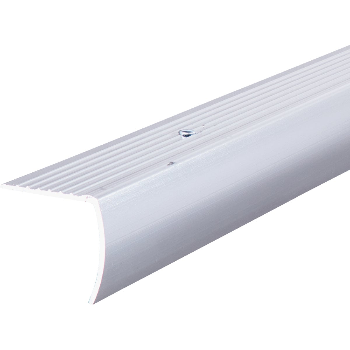 M-D Building Products 1-1/8 In. X 1-1/8 In. X 72 In. Polished Aluminum Stair Edging with Screw Nails Image 6