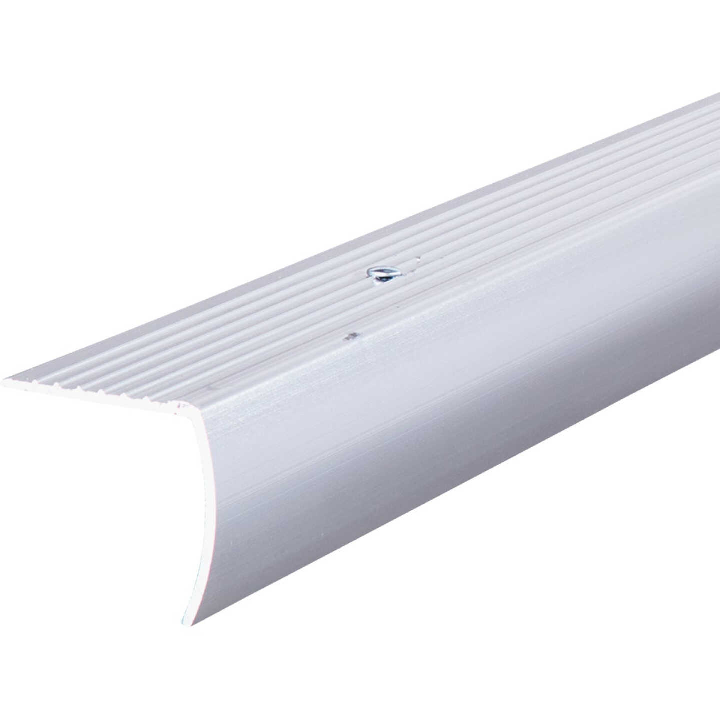M-D Building Products 1-1/8 In. X 1-1/8 In. X 72 In. Polished Aluminum Stair Edging with Screw Nails Image 6