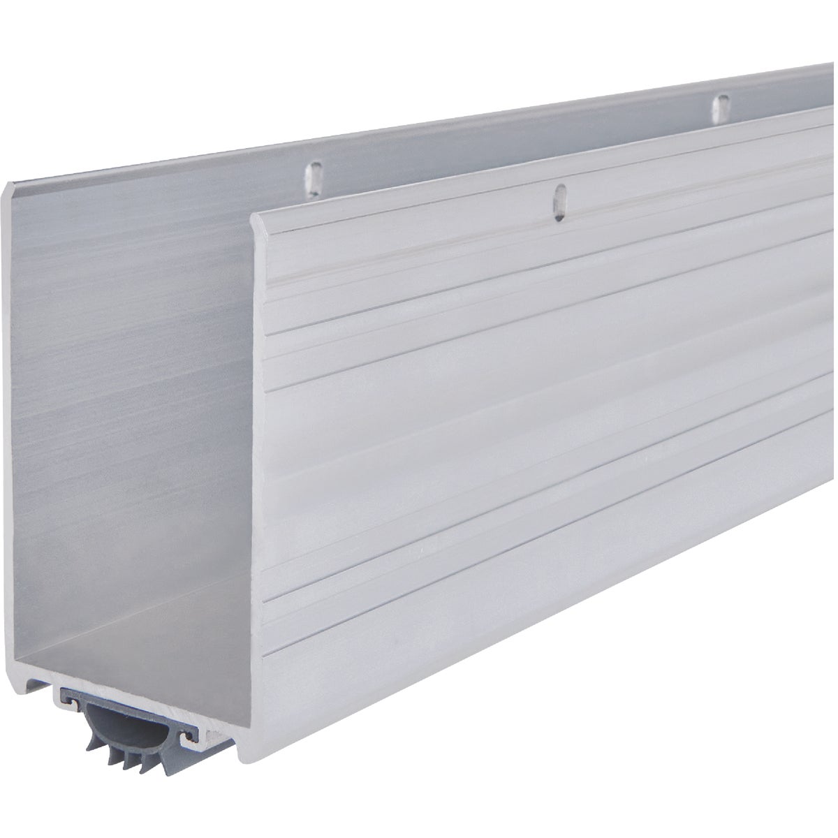 M-D Building Products Ultra 1.75 In. W. x 3.5 In. H. x 36 In. L. Aluminum & Vinyl Silver color Door Bottom Image 4