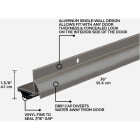 M-D Building Products 1.75 In. W. x 1.625 In. H. x 36 In. L. Aluminum Satin Nickel Door Bottom Image 2