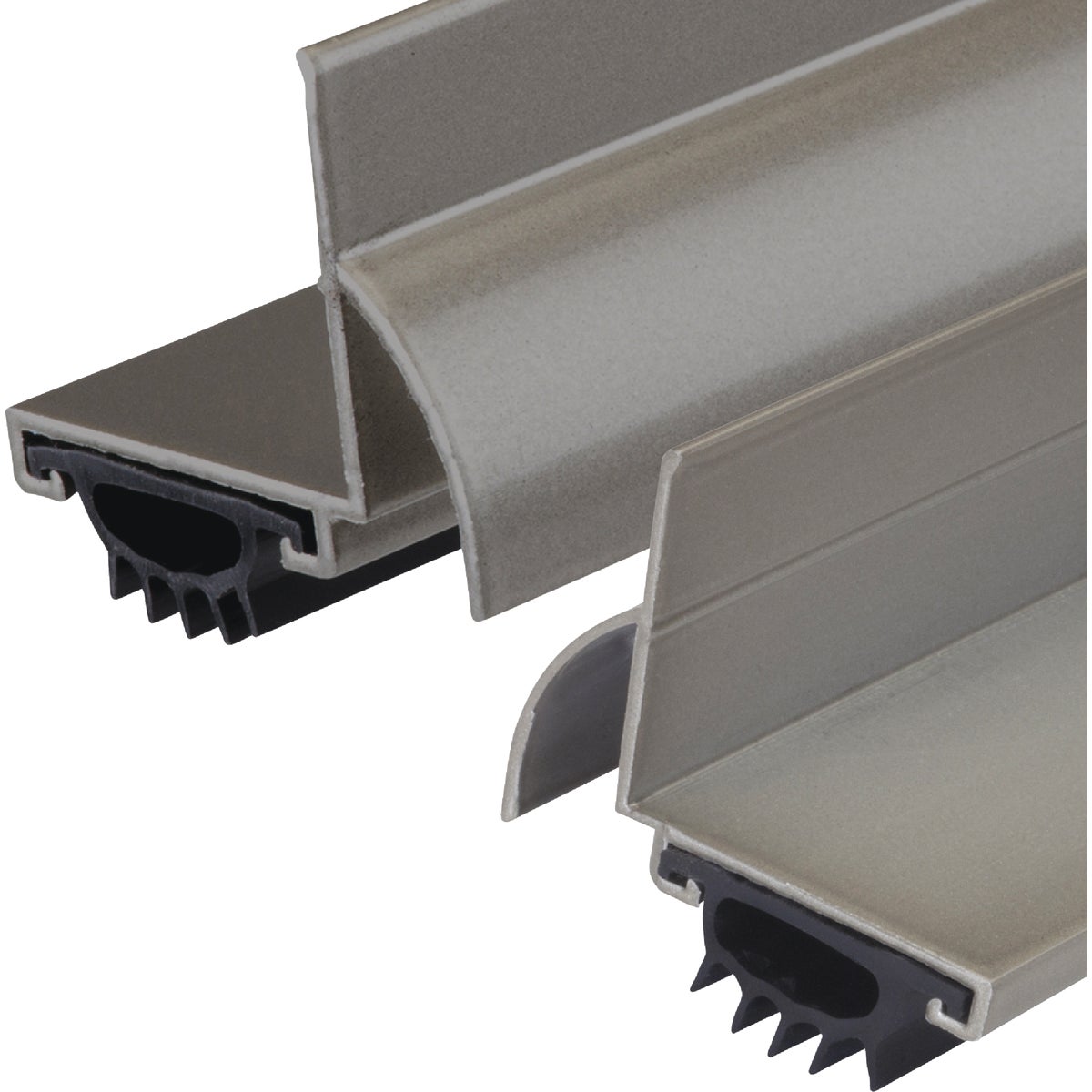 M-D Building Products 1.75 In. W. x 1.625 In. H. x 36 In. L. Aluminum Satin Nickel Door Bottom Image 6