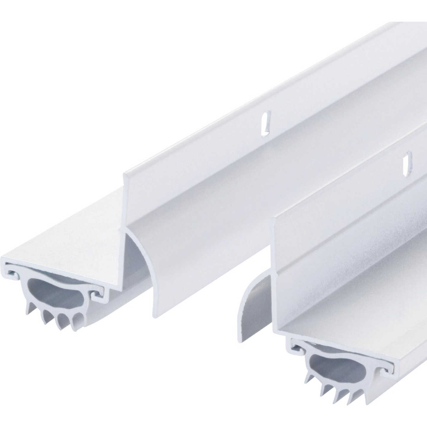 M-D Building Products 1.75 In. W. x 1.625 In. H. x 36 In. L. Aluminum White Door Bottom Image 5