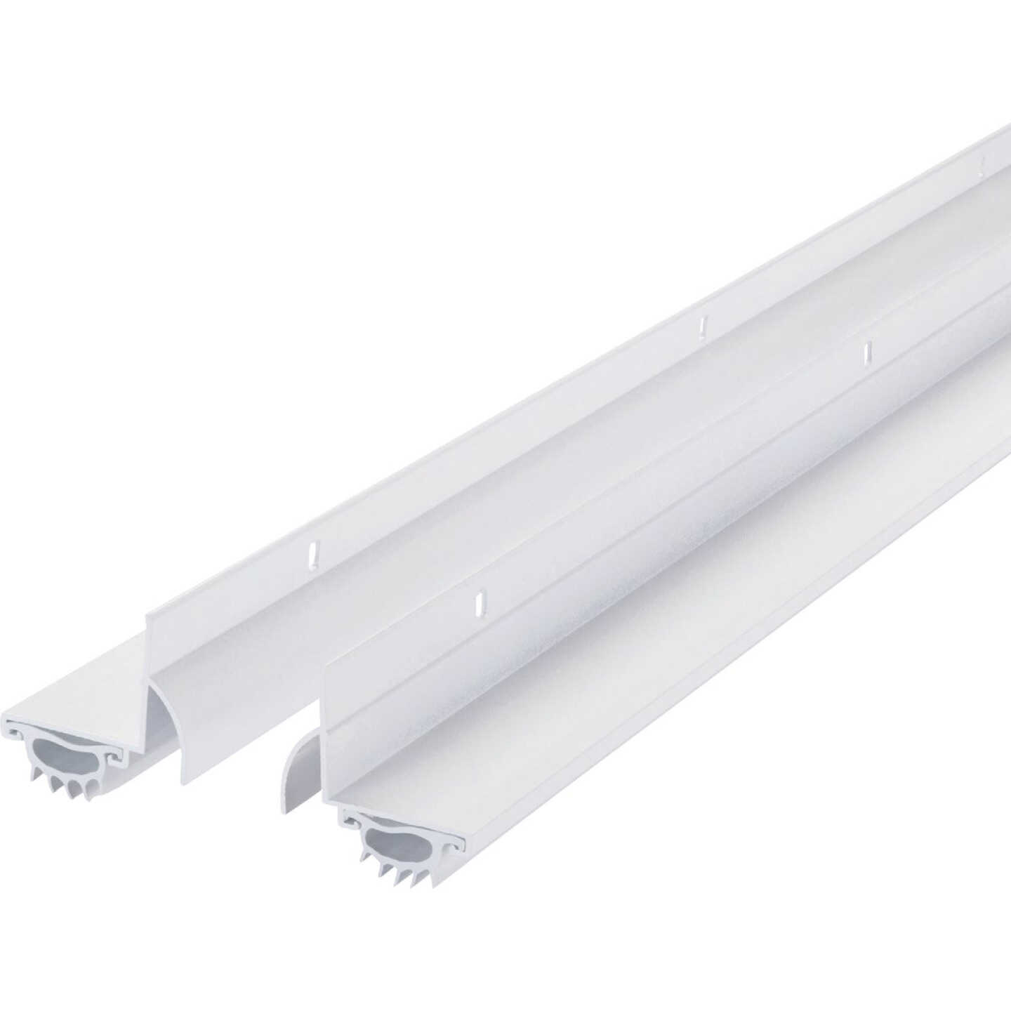 M-D Building Products 1.75 In. W. x 1.625 In. H. x 36 In. L. Aluminum White Door Bottom Image 1