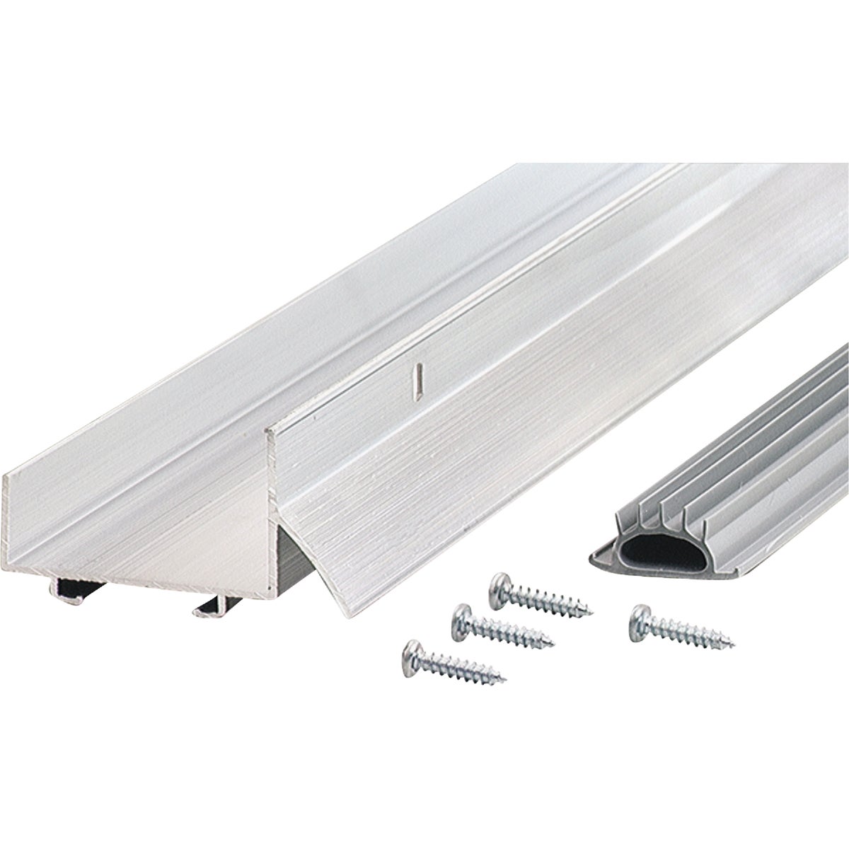 M-D Building Products Ultra 2.25 In. W. x 1.375 In. H. x 36 In. L. Aluminum Silver Door Bottom Image 2