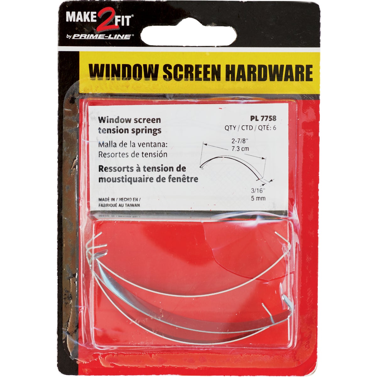 Prime-Line 3-1/8 In. Flat Window Spring (6-Pack) Image 2
