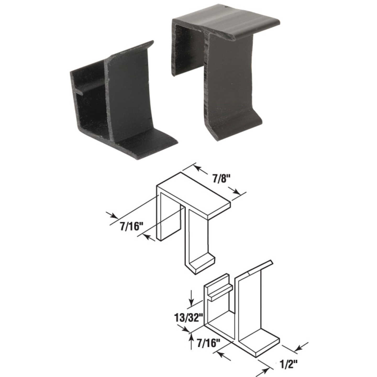 Prime-Line Top & Bottom Screen Retainer Clips (4 Sets) Image 1