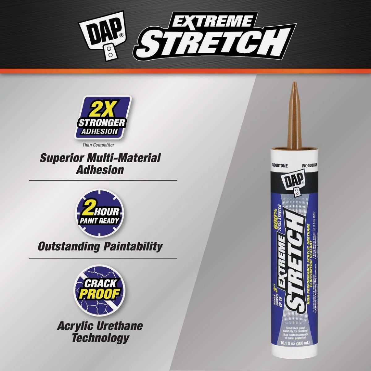 Dap Extreme Stretch 10.1 Oz. Woodtone Acrylic Urethane Premium Elastomeric Sealant Image 2