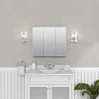 Zenith Frameless Beveled 29-5/8 In. W x 25-3/8 In. H x 4-1/2 In. D Tri-View Surface Mount Medicine Cabinet Image 2