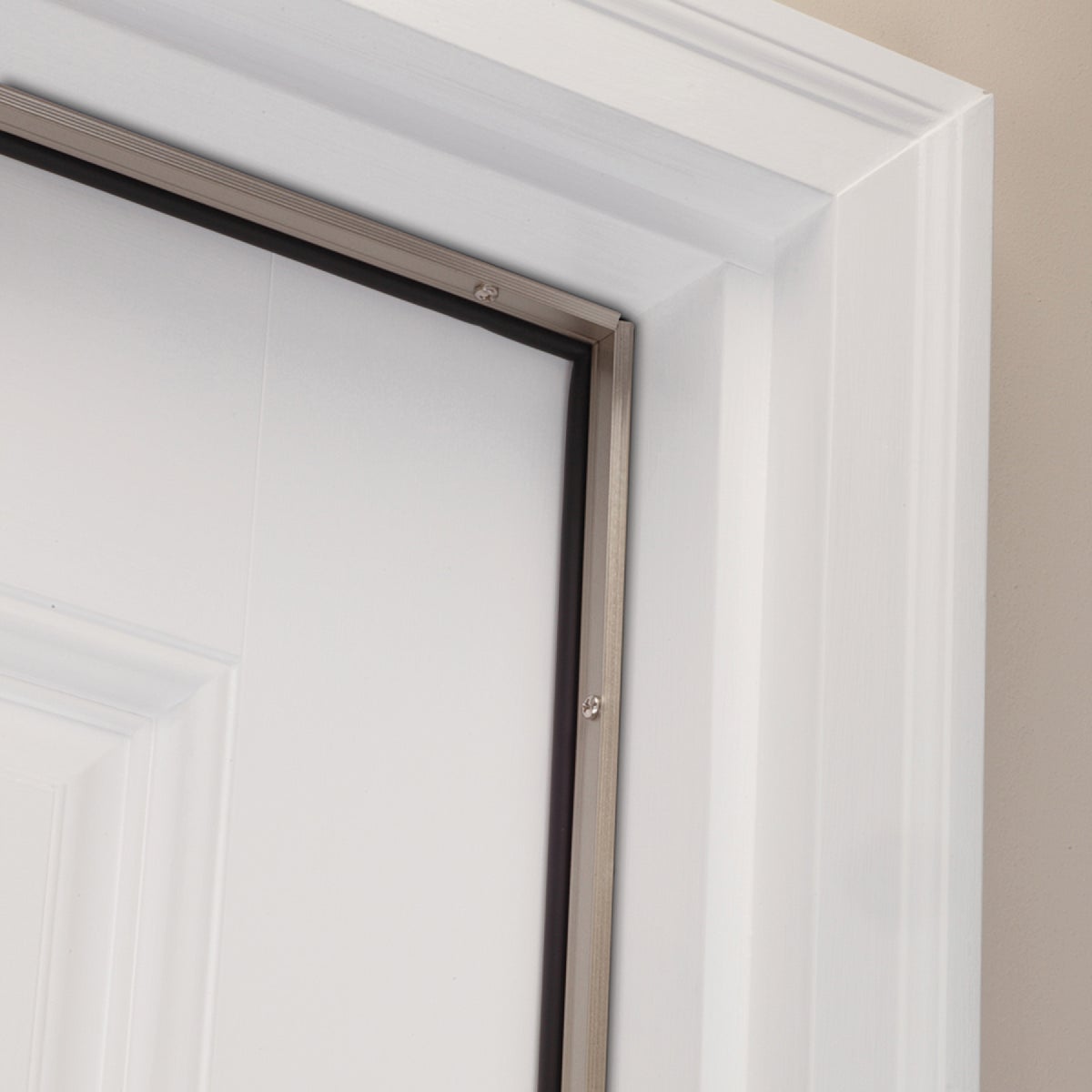 M-D Building Products Satin Nickel Aluminum and Vinyl Screw-on Top and Sides Door Seal Kit Image 3