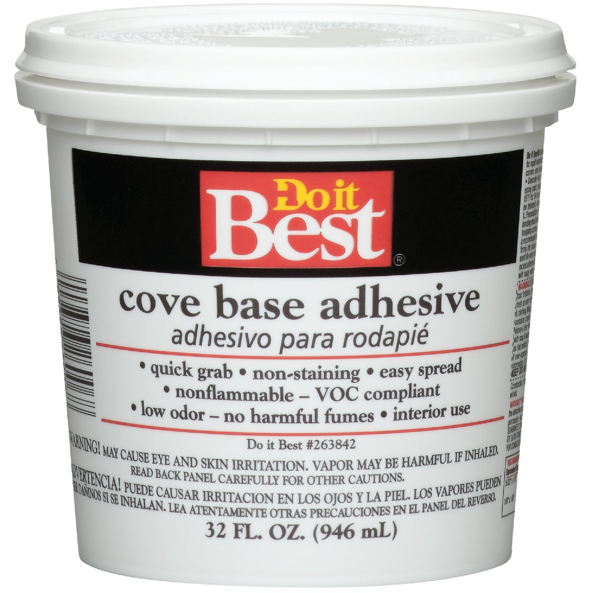 Do It Best Cove Base Adhesive, 1 Qt. Image 1