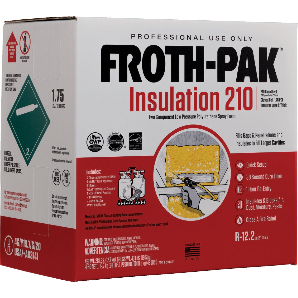 Froth-Pak 210 Two-Component Polyurethane Foam Insulation Kit Image 2