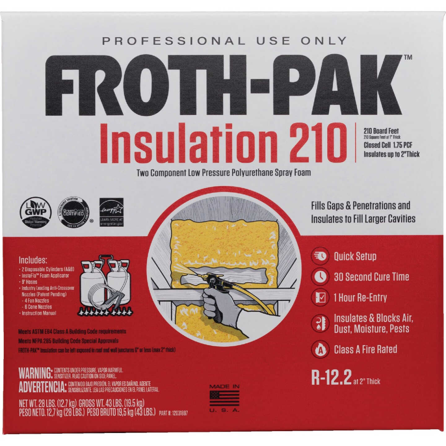 Froth-Pak 210 Two-Component Polyurethane Foam Insulation Kit Image 1