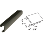 Prime-Line Make-2-Fit 9/16 In. x 72 In. Black Snap-In Rigid Vinyl Glass Spline Image 1