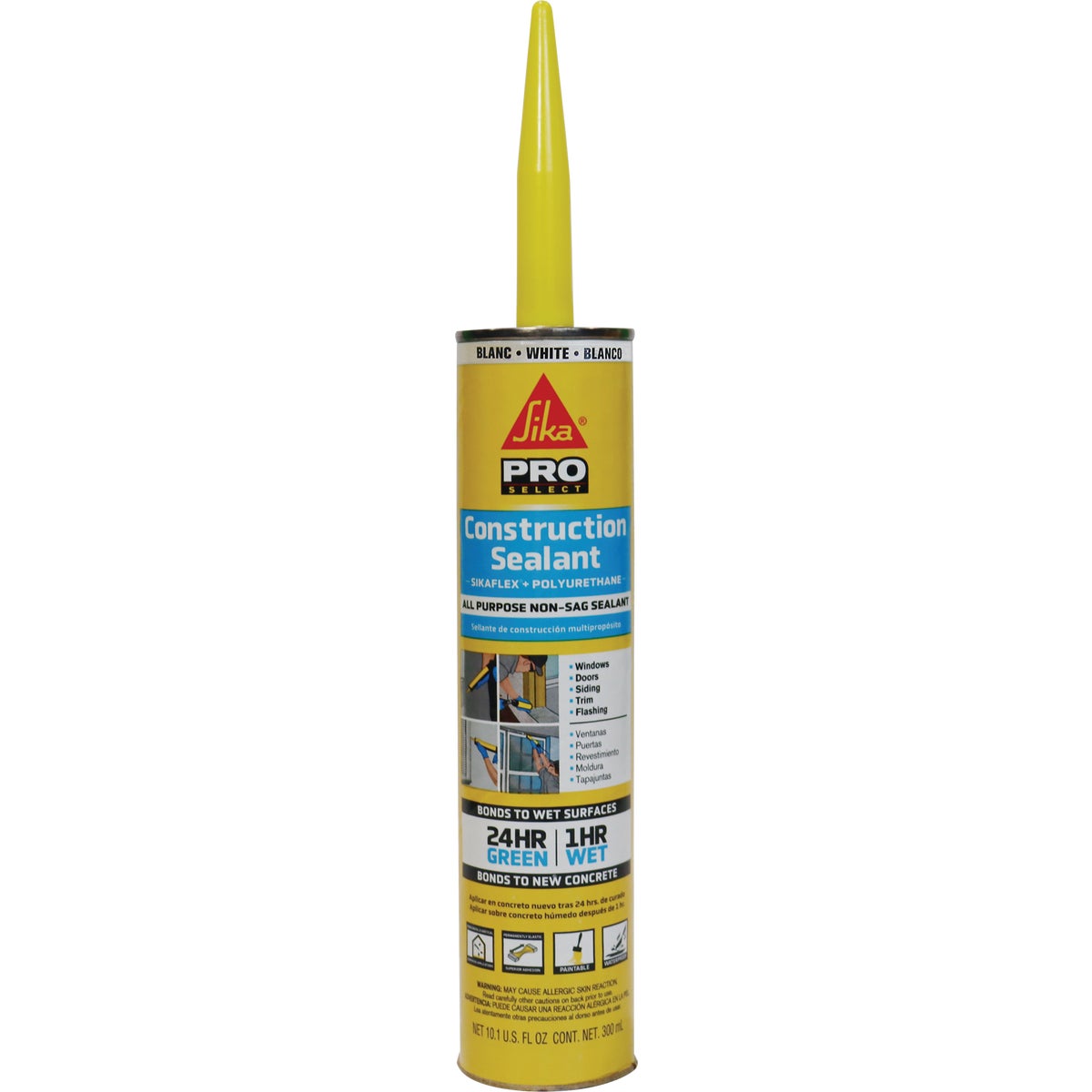 SikaFlex 10.1 Oz. Pro Select Construction Polyurethane Sealant, White