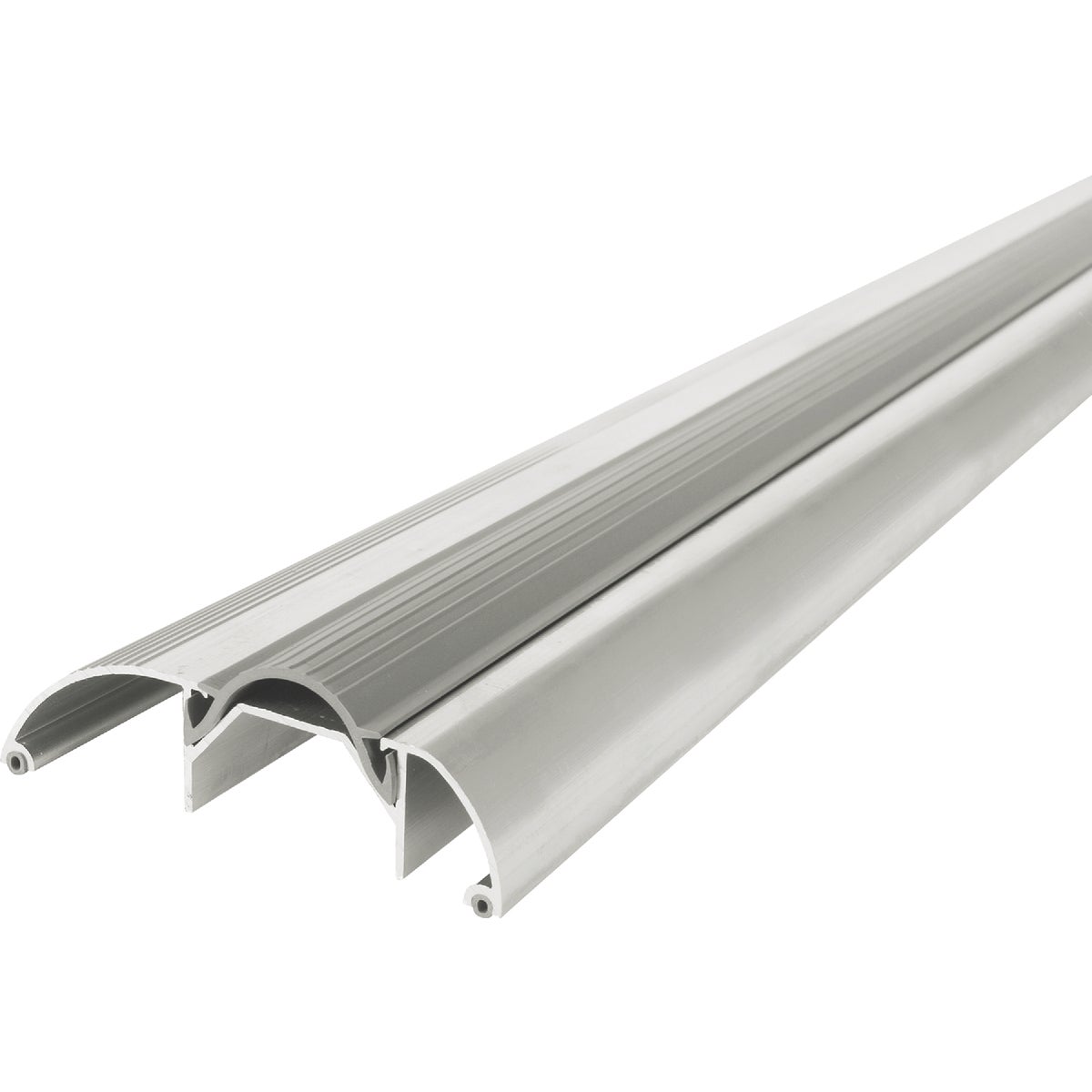 M-D Building Products 3-3/8 In. x 1-1/8 In. x 36 In. Silver Aluminum and Vinyl High-Profile Threshold