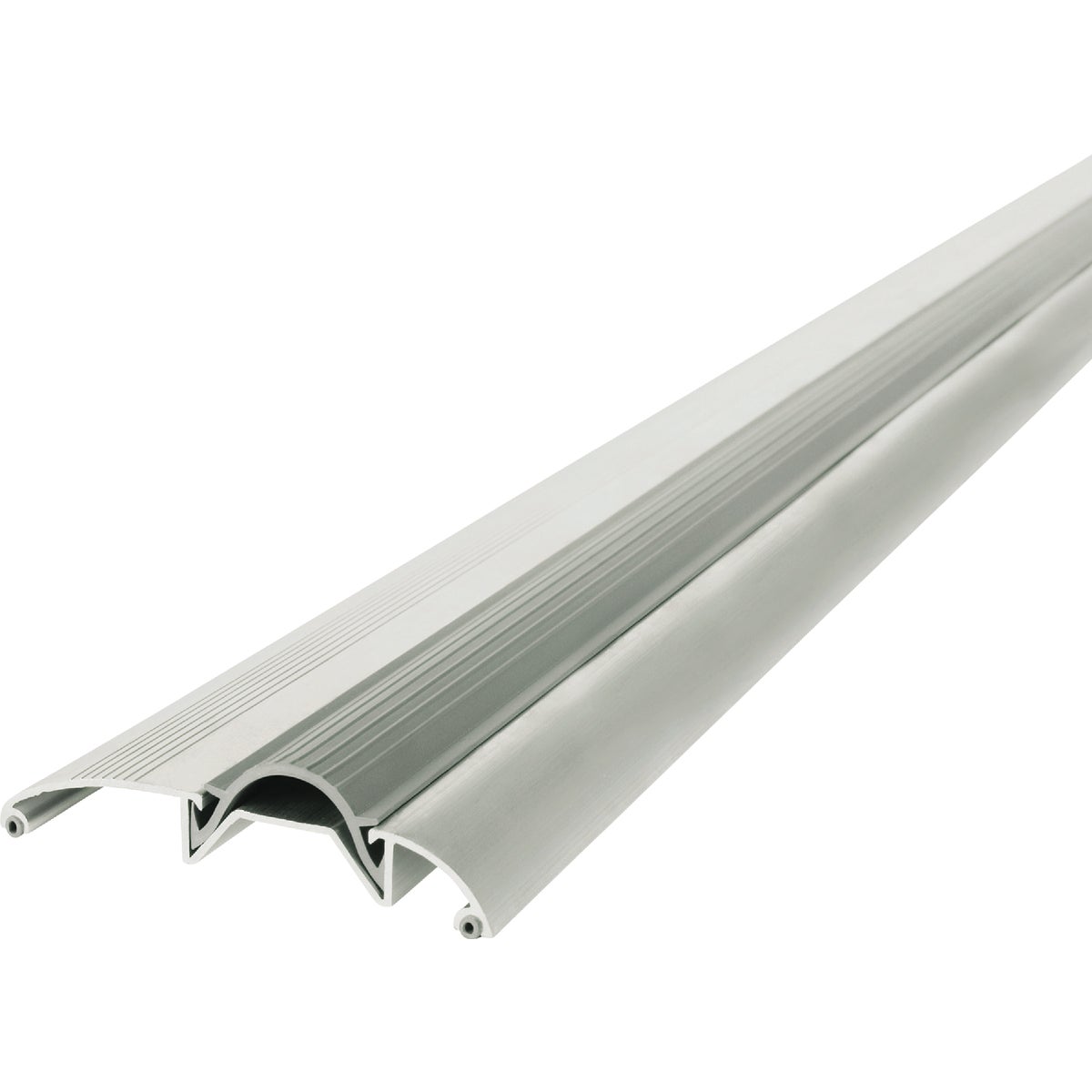 M-D Building Products 3-3/8 In. x 3/4 In. x 36 In. Silver Aluminum and Vinyl Low-Profile Threshold