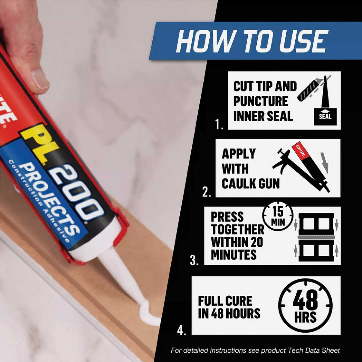 LOCTITE PL 200 10 Oz. Projects Construction Adhesive Image 2