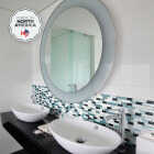 Smart Tiles Approx. 10 In. x 10 In. Glass-Like Vinyl Backsplash Peel & Stick, Muretto Brina Mosaic (4-Pack) Image 2