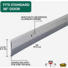 M-D Building Products 0.25 In. 36 In. Silver Door Sweep Image 2