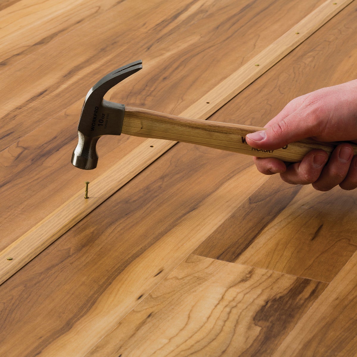 M-D Building Products Metal Decor 1-1/4 In. x 36 In. Oak Aluminum Seam Binder with Screw Nails Image 5