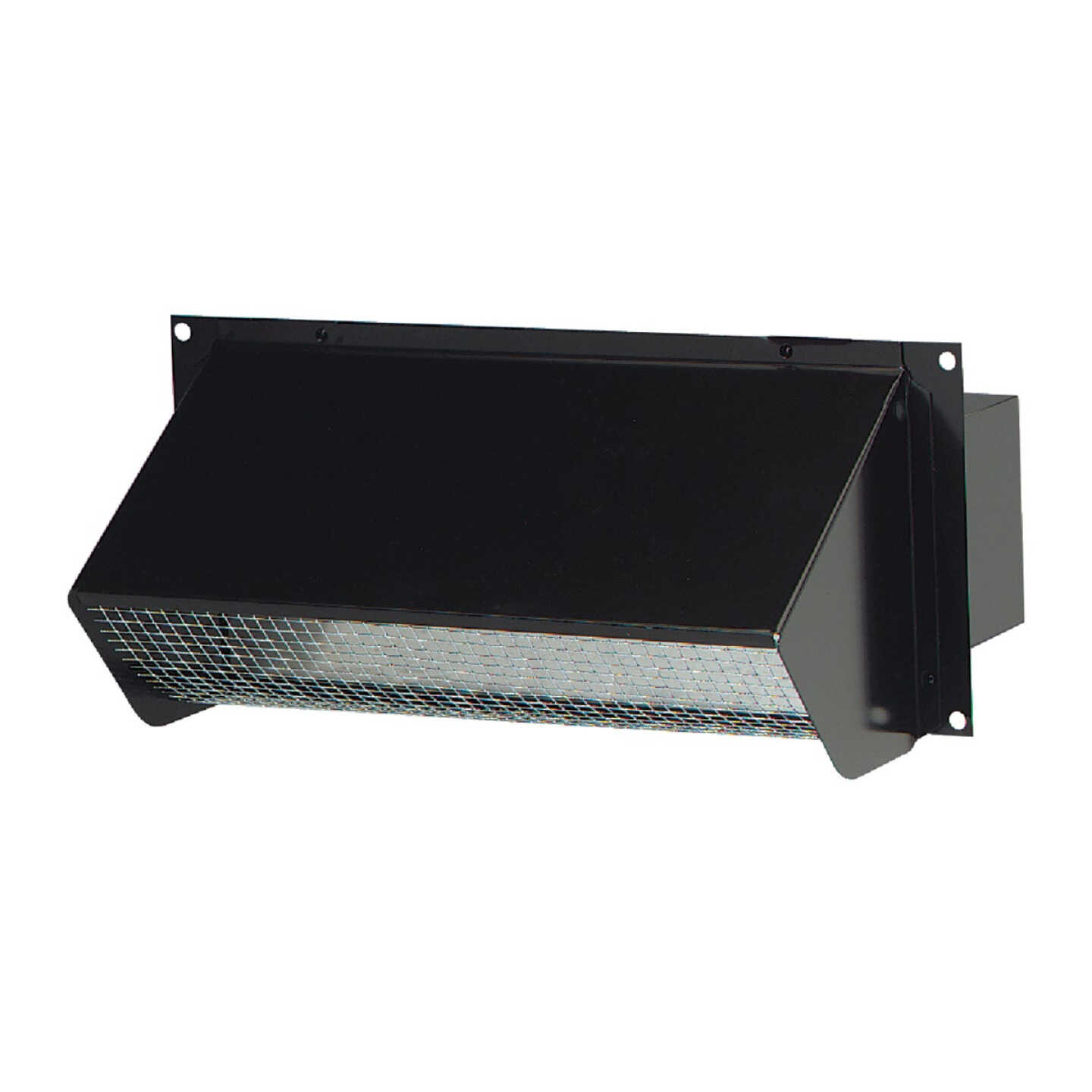 Broan-Nutone 3-1/4 In. x 10 In. Black Galvanized Steel Wall Vent Cap Image 1