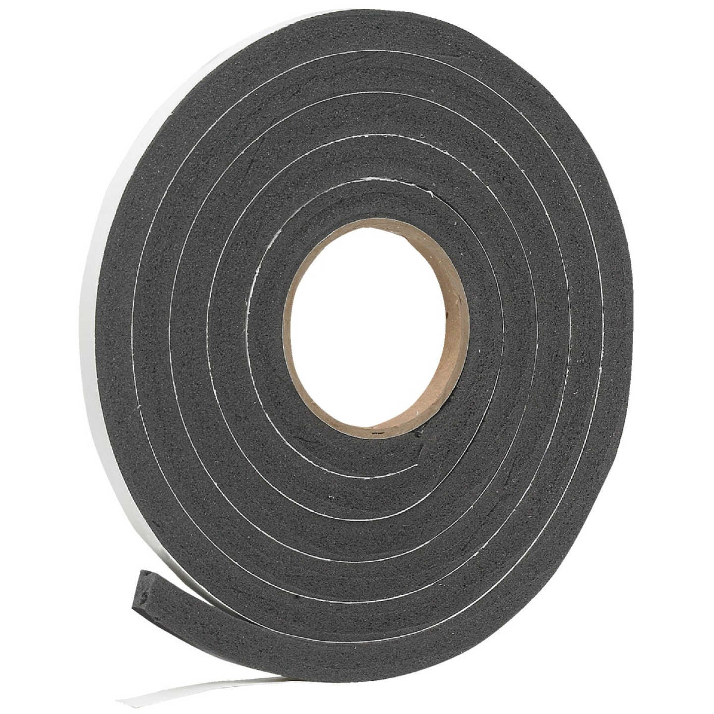 Frost King 1/2 In. Wide x 9/16 In. Thick x 10 Ft. Long Black Rubber Foam Weatherstrip Tape Image 1