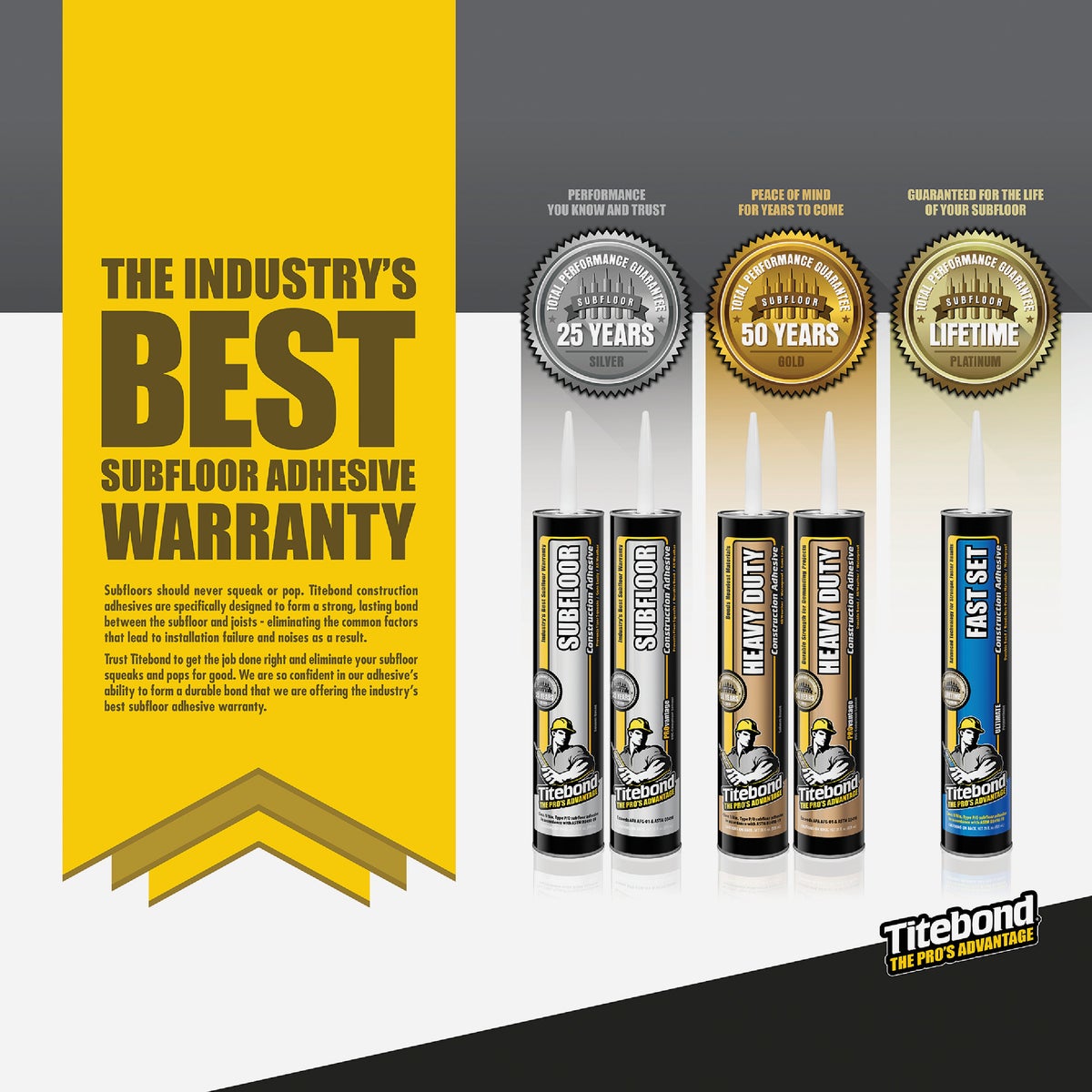 Titebond 28 Oz. All-Weather Subfloor Adhesive Image 2