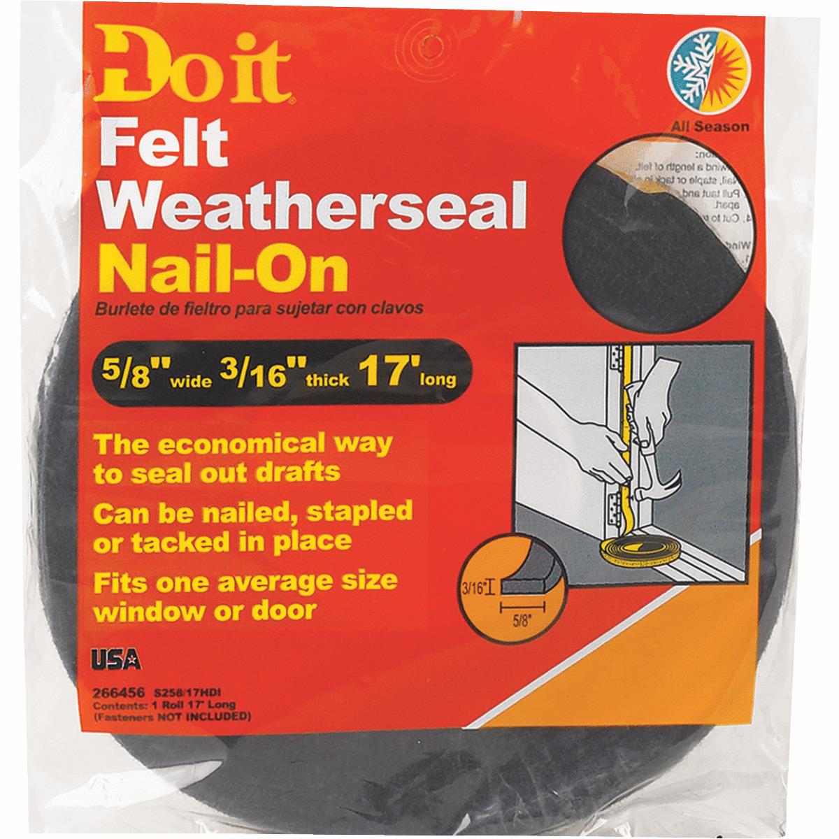 Nail-on Weather Strip