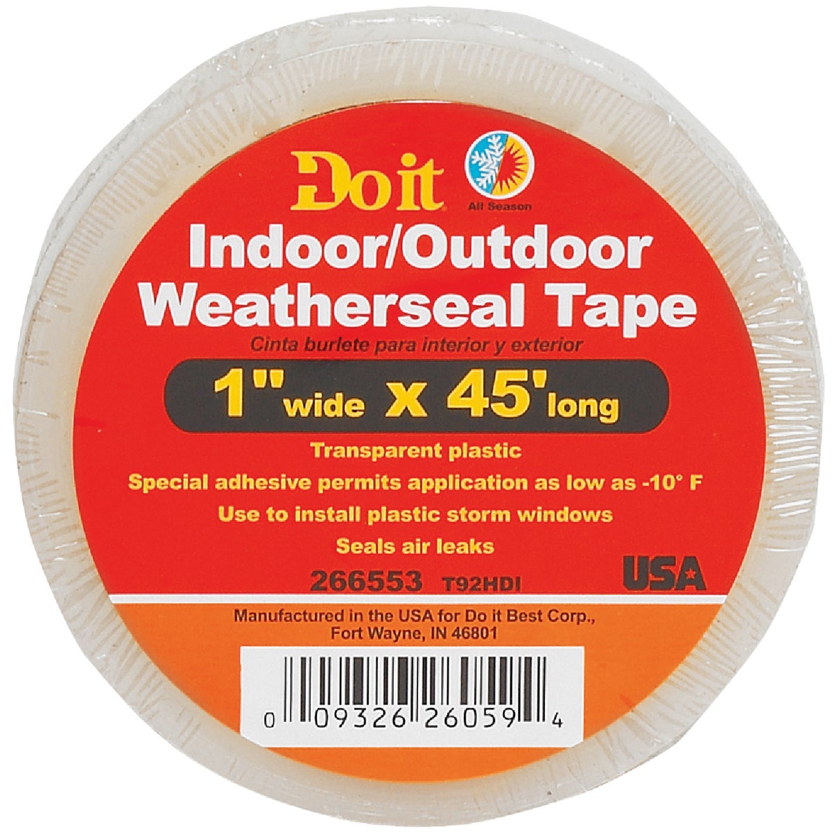Do it 1 In. x 45 Ft. Clear Weatherseal Tape Image 2