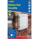 Dundas Jafine ProVent 4 In. White Louvered Dryer Vent Hood Image 1