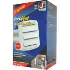Dundas Jafine ProVent 4 In. White Louvered Dryer Vent Hood Image 3
