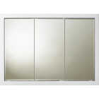 Bertch Osage White 46 In. W x 33 In. H x 4-1/4 In. D Tri-View Surface Mount Medicine Cabinet Image 1