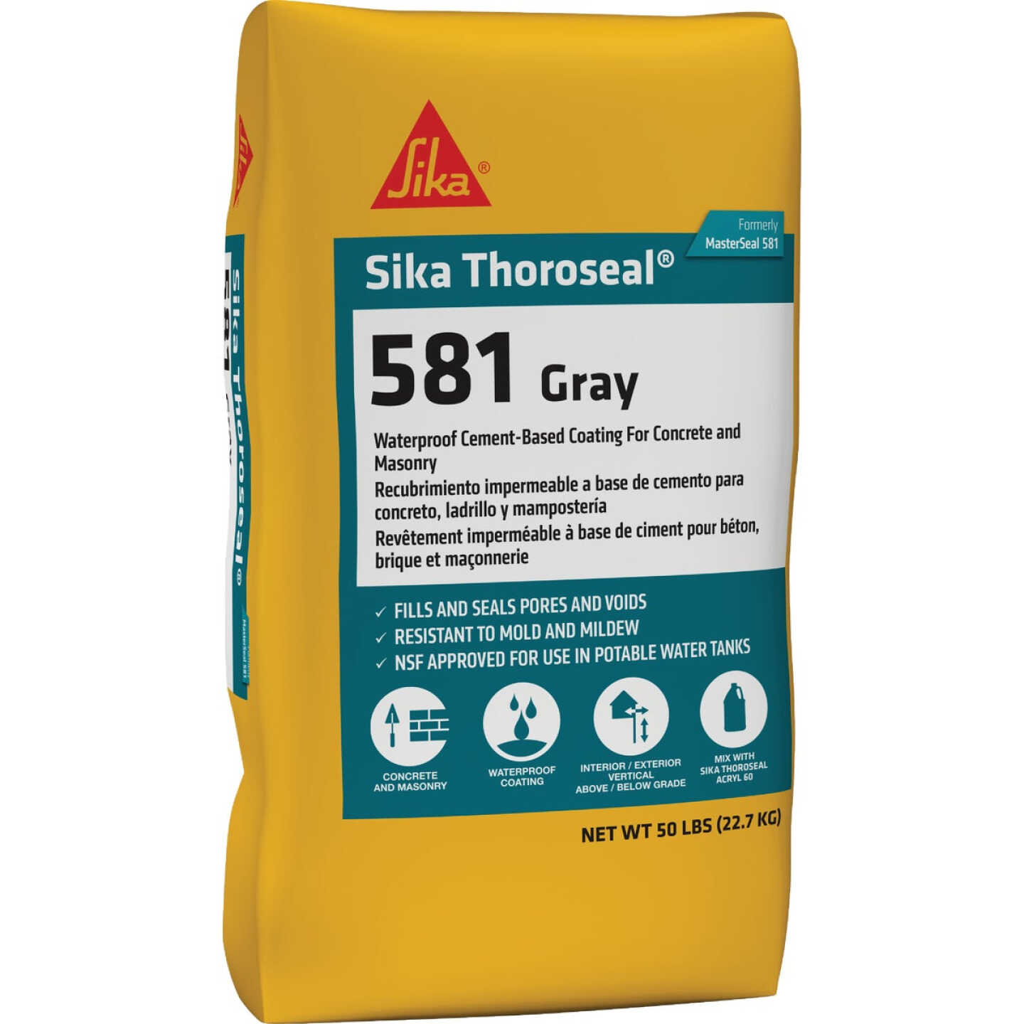 Sika Thoroseal 581 50 Lb. Gray Masonry Waterproofer Image 1