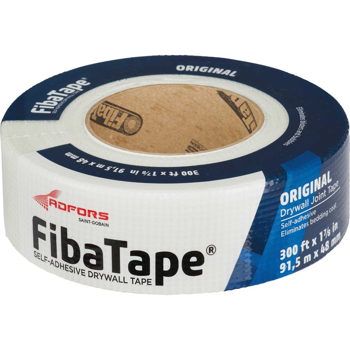 FibaTape 1-7/8 In. x 300 Ft. White Self-Adhesive Joint Drywall Tape Image 1