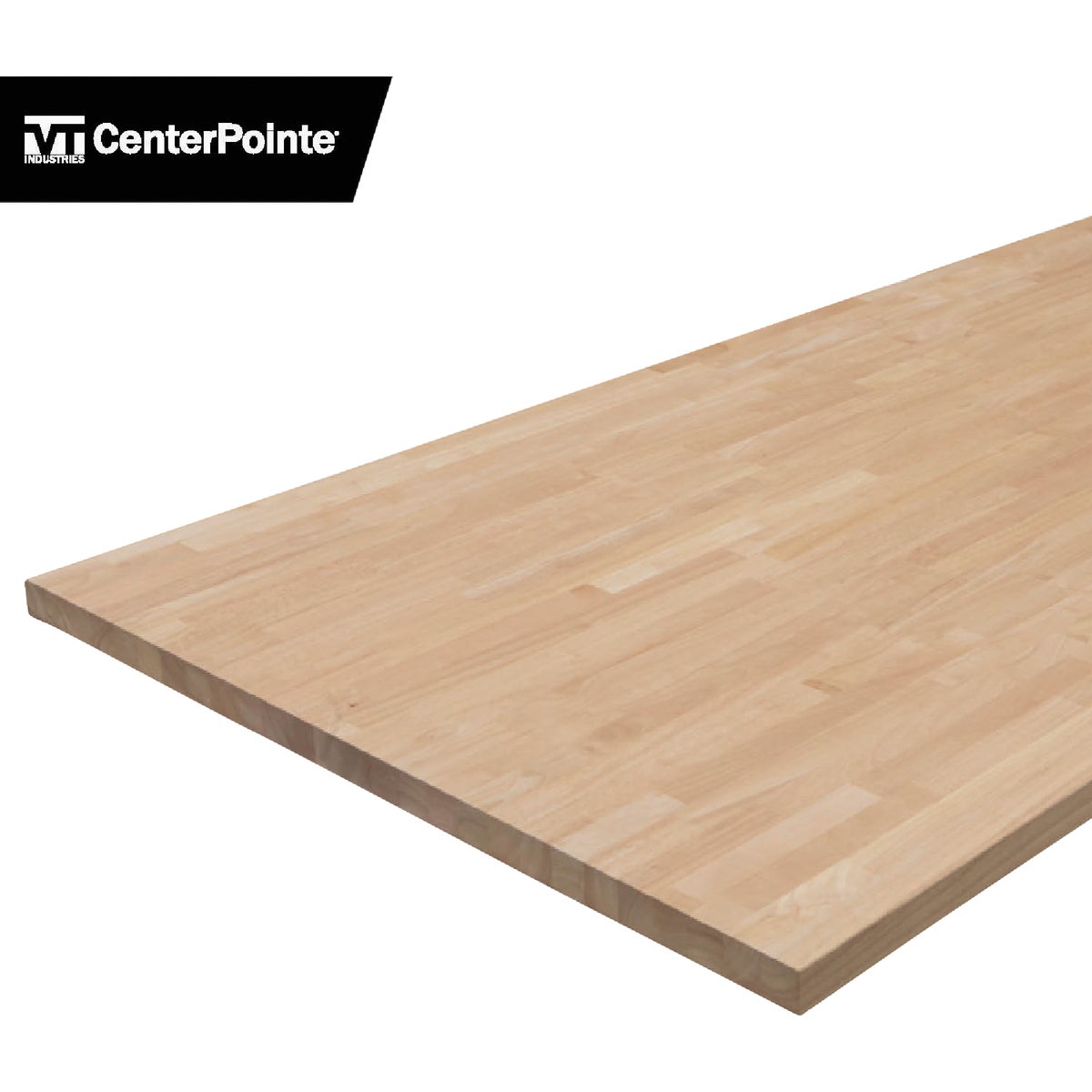 VT Industries CenterPointe 50 In. L x 25 In. D x 1.5 In. T Unfinished Hevea Wood Butcher Block Countertop with Square Edge Image 6