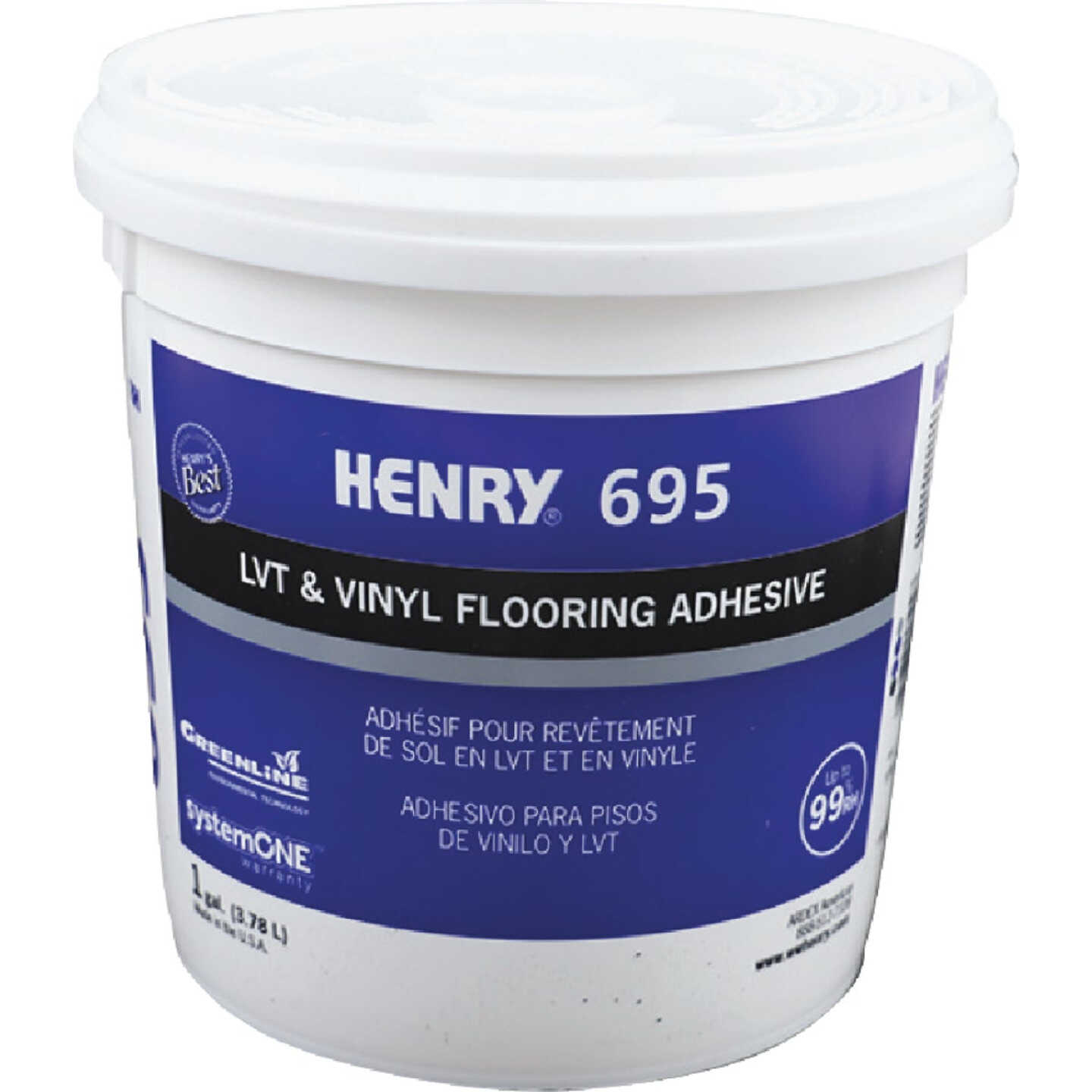Henry 695 High RH Vinyl Floor Adhesive, 1 Gal. Image 1