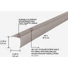 M-D Building Products 1-1/8 In. X 1-1/8 In. X 36 In. Pewter Aluminum Stair Edging with Screw Nails Image 2
