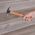 M-D Building Products 1-1/8 In. X 1-1/8 In. X 36 In. Pewter Aluminum Stair Edging with Screw Nails Image 4