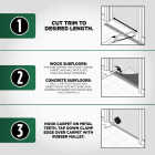 M-D Building Products Pewter 1-3/8 In. x 6 Ft. Aluminum Carpet Gripper Image 6