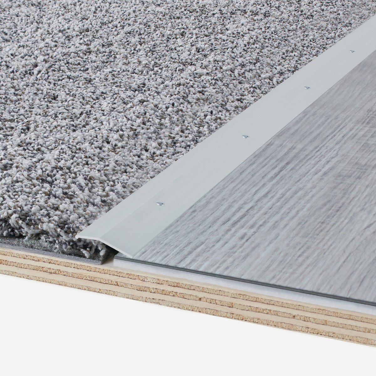 M-D Building Products 1-3/8 In. X 36 In. Polished Aluminum Carpet Trim with Screw Nails Image 3