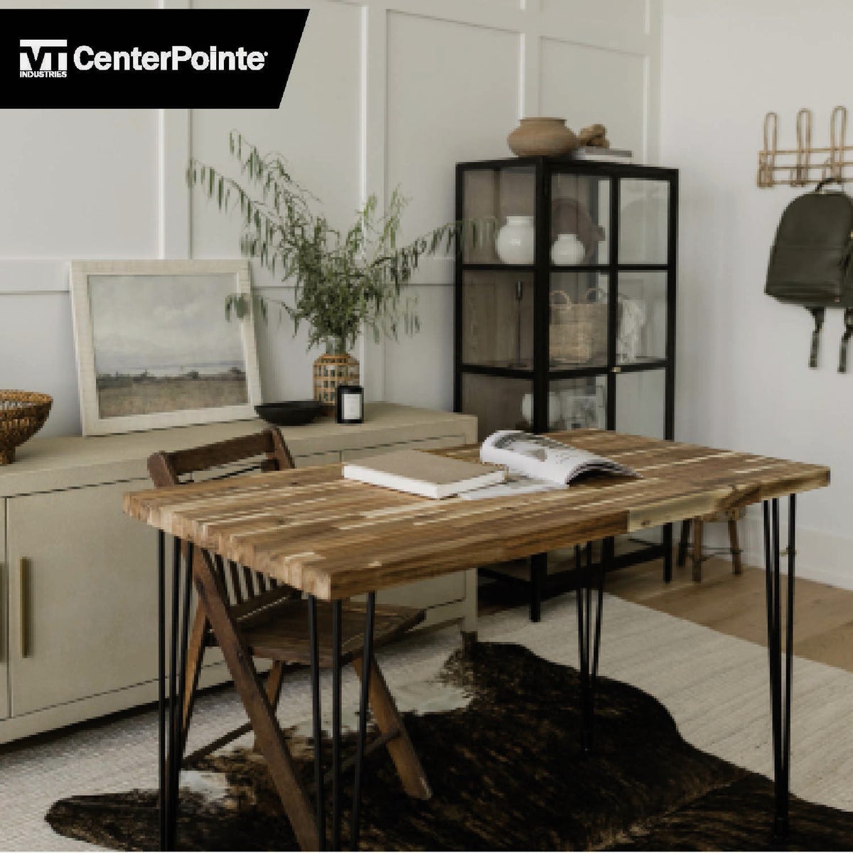 VT Industries CenterPointe 50 In. L x 25 In. D x 1.5 In. T Unfinished Acacia Wood Butcher Block Countertop with Square Edge Image 3