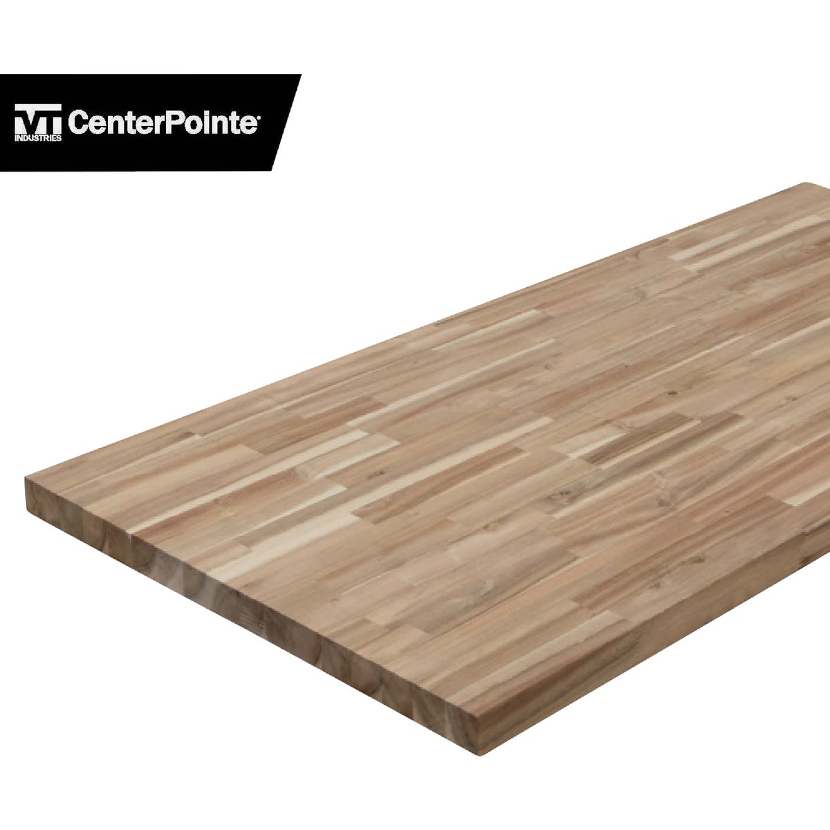 VT Industries CenterPointe 50 In. L x 25 In. D x 1.5 In. T Unfinished Acacia Wood Butcher Block Countertop with Square Edge Image 5