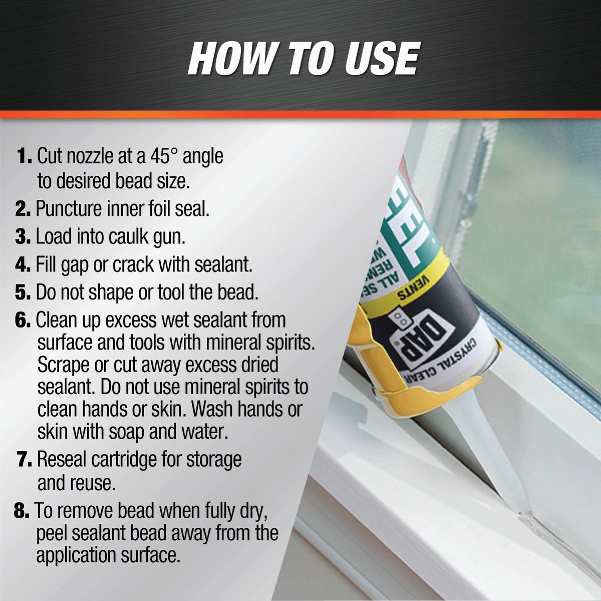 DAP SEAL 'N PEEL 10.1 Oz. Removable Weather Stripping Sealant Image 4