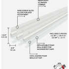 M-D Building Products White Aluminum and Vinyl-coated Foam Heavy-duty Screw-on Top and Sides Door Seal Kit Image 2