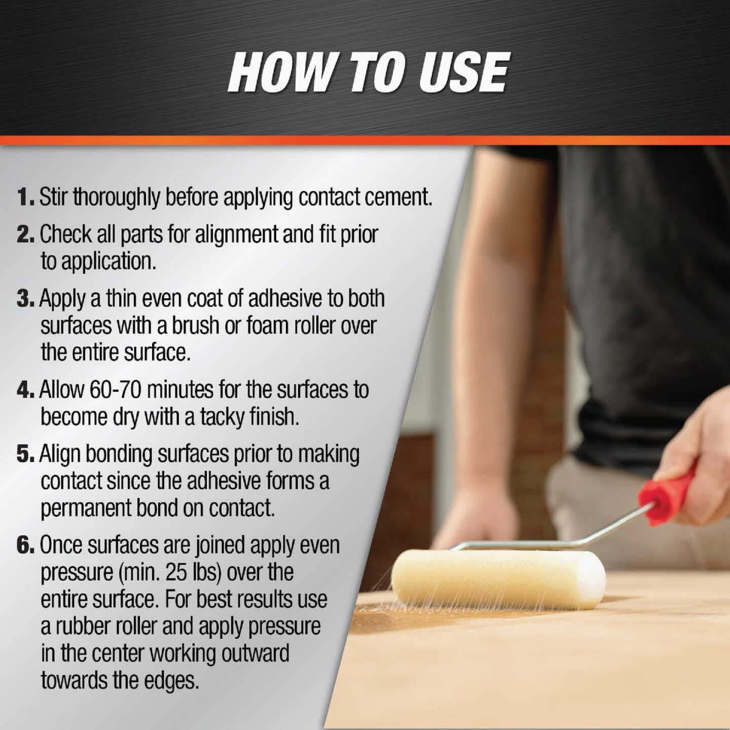 DAP Weldwood Qt. Nonflammable Contact Cement Image 3