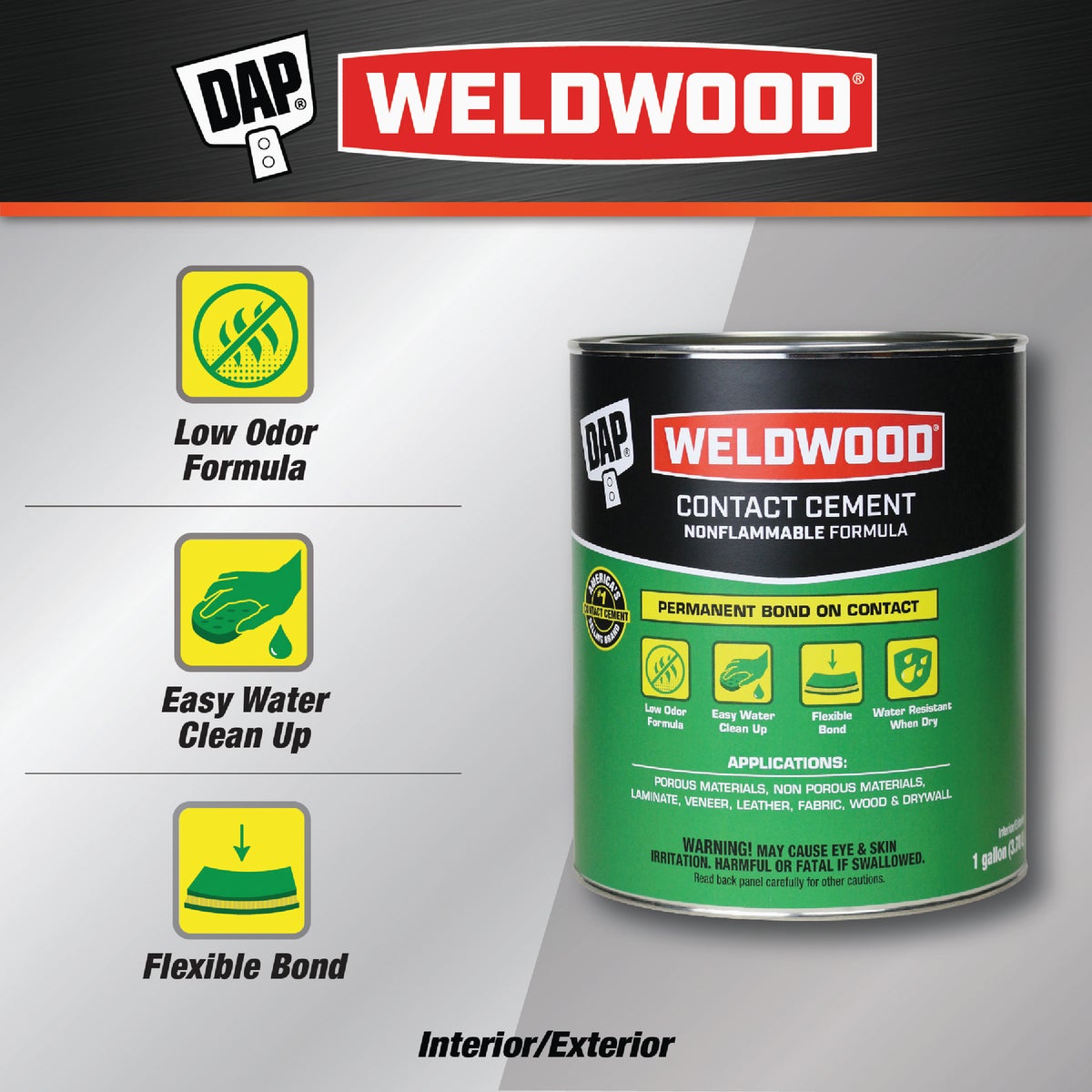 DAP Weldwood Gal. Nonflammable Contact Cement Image 2