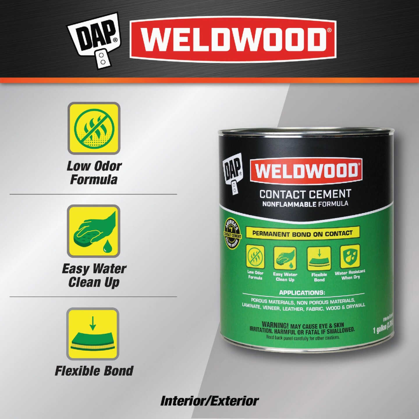 DAP Weldwood Gal. Nonflammable Contact Cement Image 2