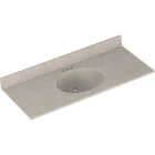 Bertch Oasis 49 In. x 22 In. Cast Polymer Starlight Vanity Top with Oval Bowl Image 1